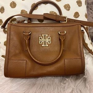 Tory Burch Brown Leather Crossbody Satchel bag